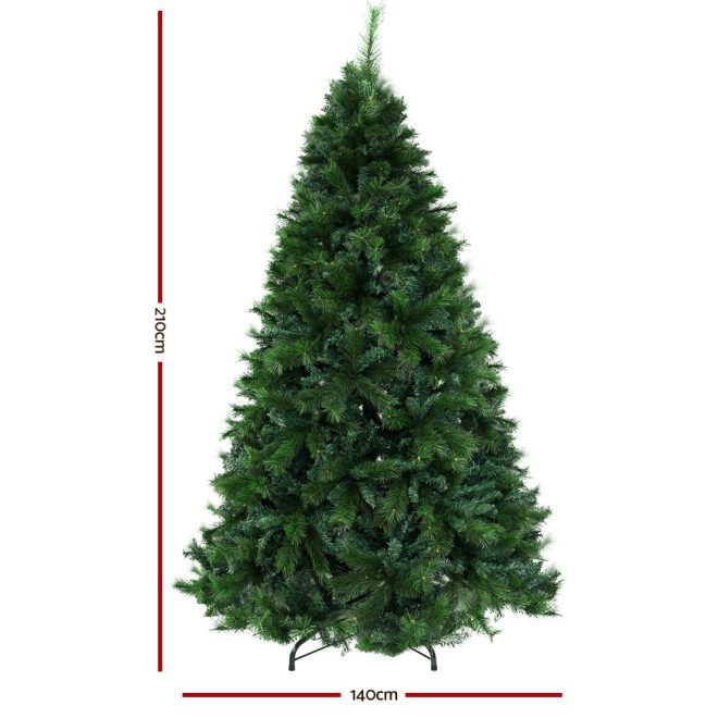 Jingle Jollys Christmas Tree Xmas Trees Decorations Pine-Needle Tips – 7ft – 1584 Tips