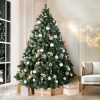 Jingle Jollys Christmas Tree Xmas Trees Decorations Snowy Tips – 7ft – 1250 Tips