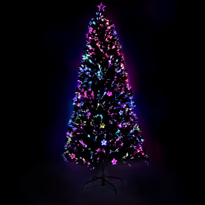 Jingle Jollys Christmas Tree LED Xmas trees with Lights Multi Colour – 6ft