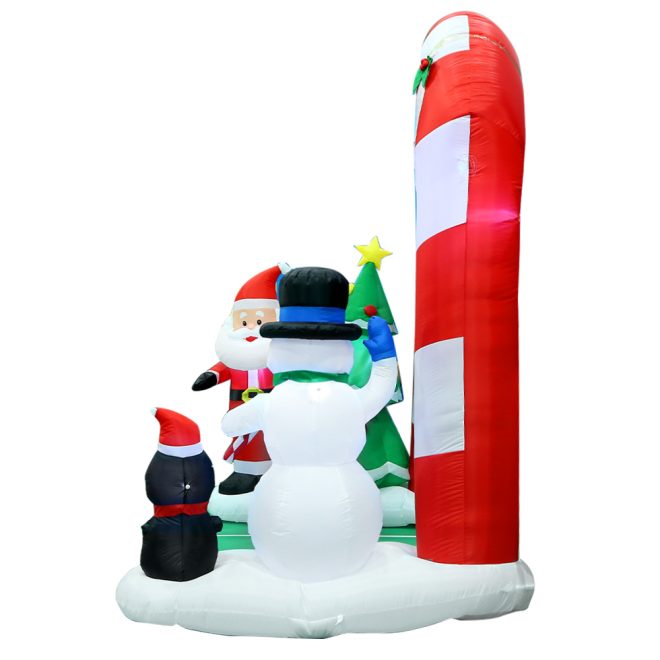 Christmas Inflatable Archwary Santa 3M Illuminated Decorations