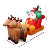 Christmas Inflatable Santa Sleigh 2.2M Illuminated Decorations