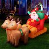 Christmas Inflatable Santa Sleigh 2.2M Illuminated Decorations