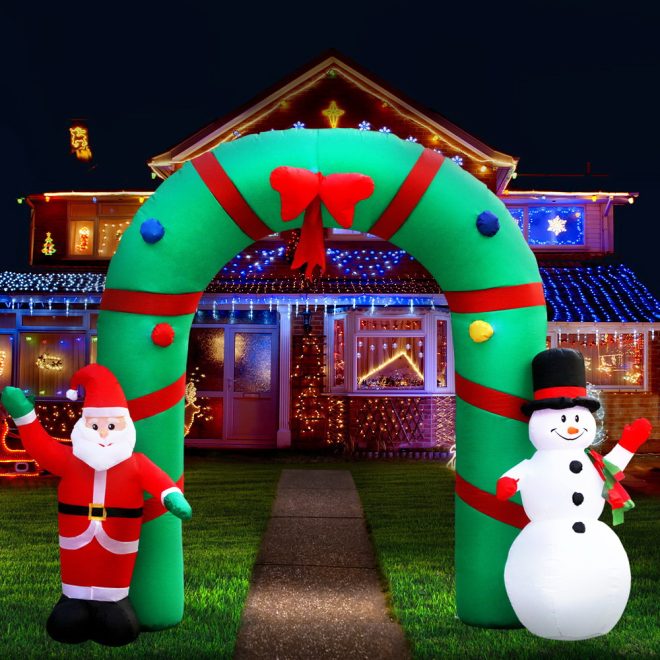 Christmas Inflatable Archwary 2.8M Illuminated Decorations