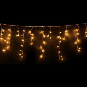 Jingle Jollys 500 LED Solar Powered Christmas Icicle Lights 20M Outdoor Fairy String Party – Warm White