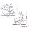 Christmas Lights Reindeer Sleigh 806 LED Decorations