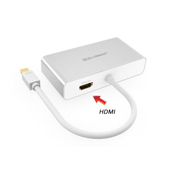 UGREEN 3-in-1 Mini DisplayPort to HDMI&VGA&DVI converter – white (10438)