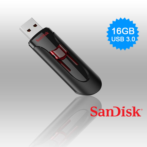 SANDISK SDCZ600-CZ600 CRUZER GLIDE USB 3.0 VERSION – 16GB