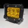 2x 4inch Flood LED Light Bar Offroad Boat Work Driving Fog Lamp Truck Yellow