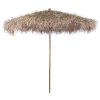 Bamboo Parasol with Banana Leaf Roof 210 cm