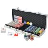 Poker Set with Laser Chips Aluminium – 500