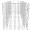 Gabion Raised Bed Steel 180x90x100 cm Silver