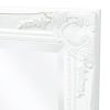 Wall Mirror Baroque Style 100×50 cm – White