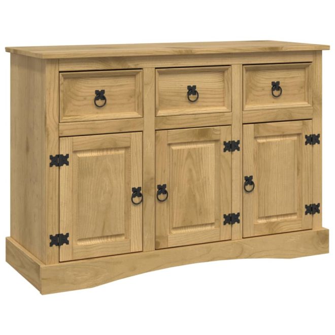 Sideboard Solid Mexican Pinewood Corona Range 132x43x78 cm – Brown