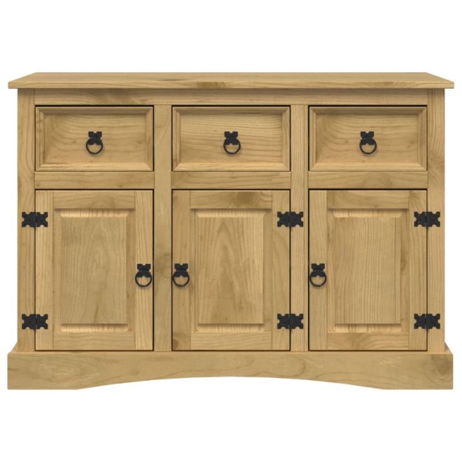 Sideboard Solid Mexican Pinewood Corona Range 132x43x78 cm – Brown