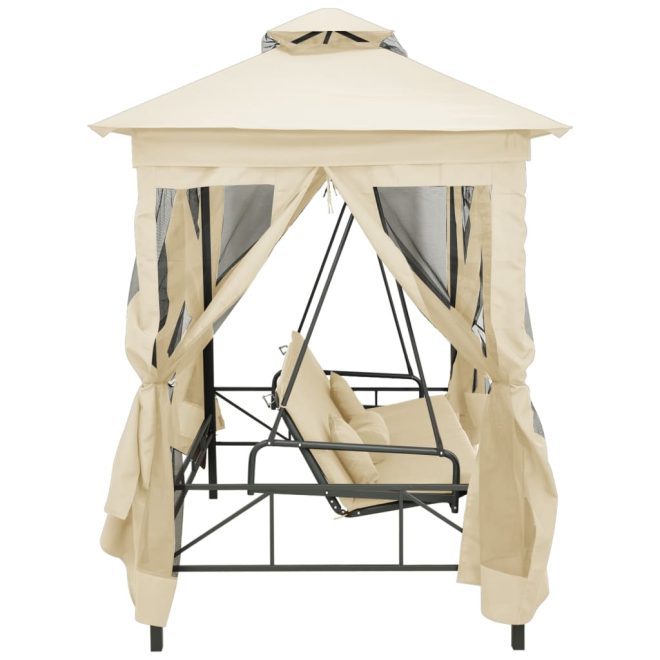 Gazebo Convertible Swing Bench – Cream White