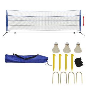 Badminton Net Set with Shuttlecocks – 500 cm