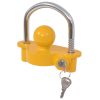 Trailer Lock with 2 Keys Steel and Aluminium Alloy Yellow