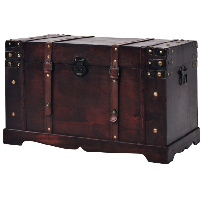 Vintage Treasure Chest Wood 66x38x40 cm