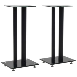 Speaker Stands 2 pcs Tempered Glass Design