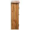 Bathroom Wall Cabinet Solid Recycled Pinewood 42x23x70 cm