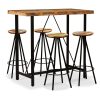 Bar Set Solid Wood Reclaimed – 5