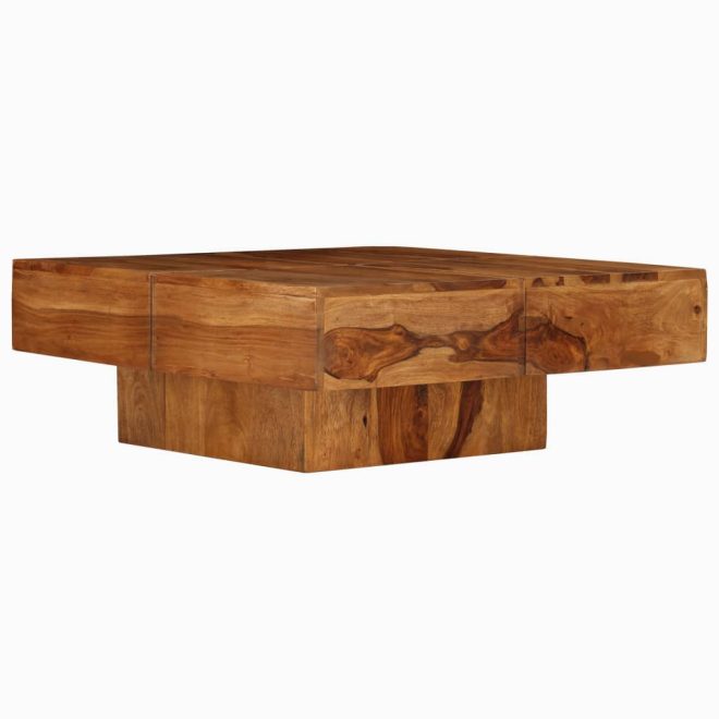 Coffee Table Solid Sheesham Wood 80x80x30 cm