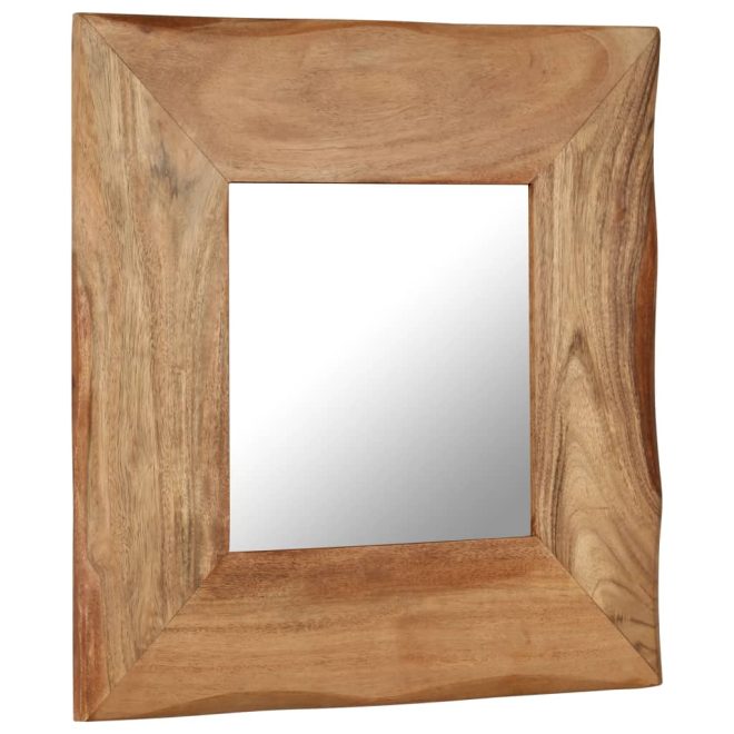 Cosmetic Mirror Solid Acacia Wood – 50×50 cm