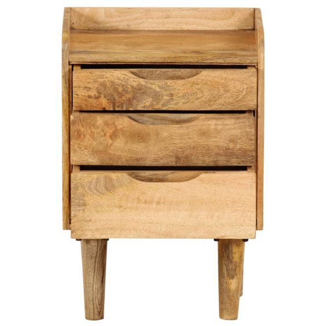 Blaydon Bedside Cabinet Solid Mango Wood 40x30x59.5 cm