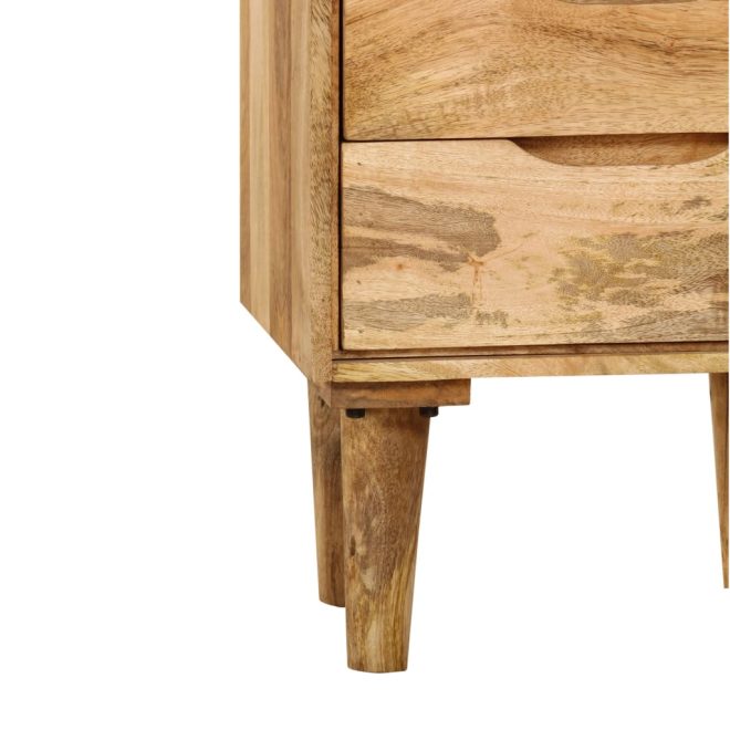 Blaydon Bedside Cabinet Solid Mango Wood 40x30x59.5 cm