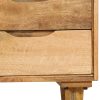 Blaydon Bedside Cabinet Solid Mango Wood 40x30x59.5 cm