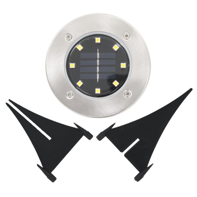 Solar Ground Lights 8 pcs LED – White