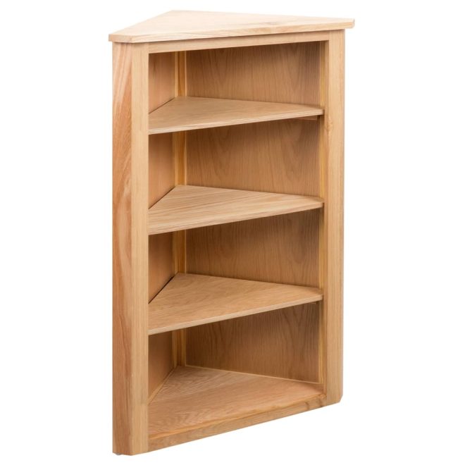 Corner Shelf 59x36x100 cm Solid Wood – Brown