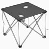 Camping Table and Chair Set 3 Pieces – Grey