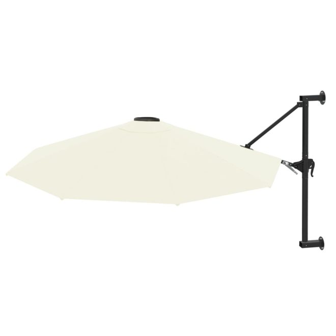 Wall-Mounted Parasol with Metal Pole 300 cm – Sand