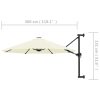 Wall-Mounted Parasol with Metal Pole 300 cm – Sand