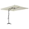 Outdoor Parasol with Steel Pole 250×250 cm – Sand