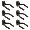 Guitar Wall Hangers 6 pcs Black Steel