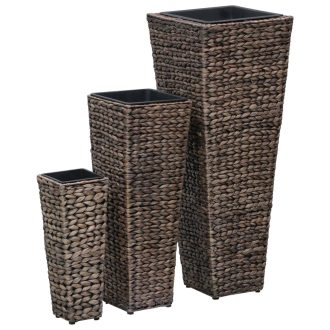 Garden Raised Beds 3 pcs Water Hyacinth