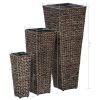 Garden Raised Beds 3 pcs Water Hyacinth – Dark Brown