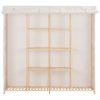 Wardrobe 173x40x170 cm Fabric – White