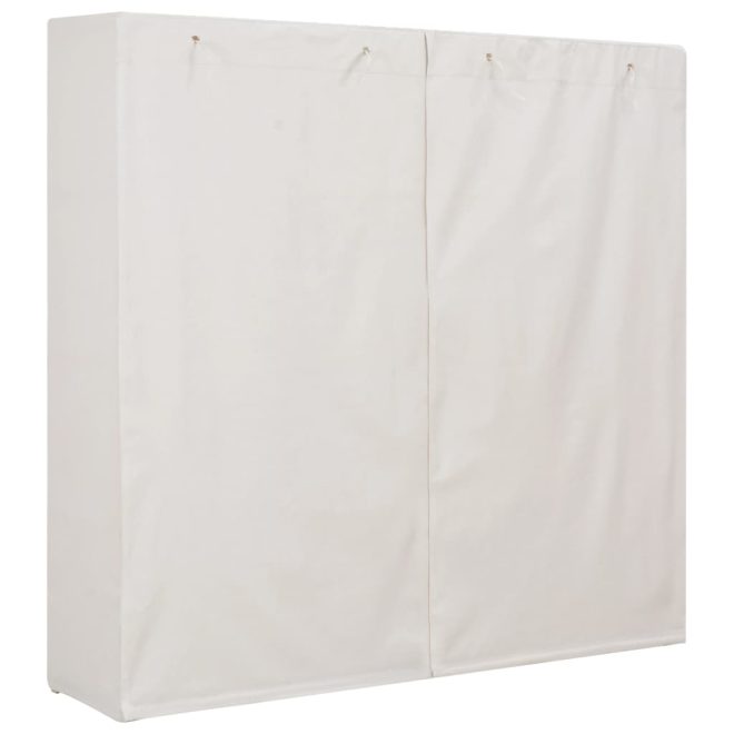 Wardrobe 173x40x170 cm Fabric – White