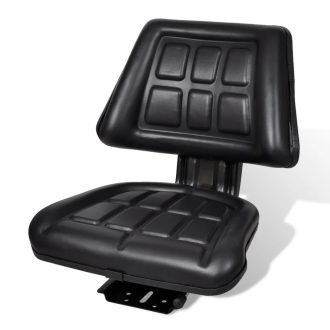 Tractor Seat with Backrest Black