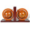 Bookstand World Map Globe Bookend Classic A Pair