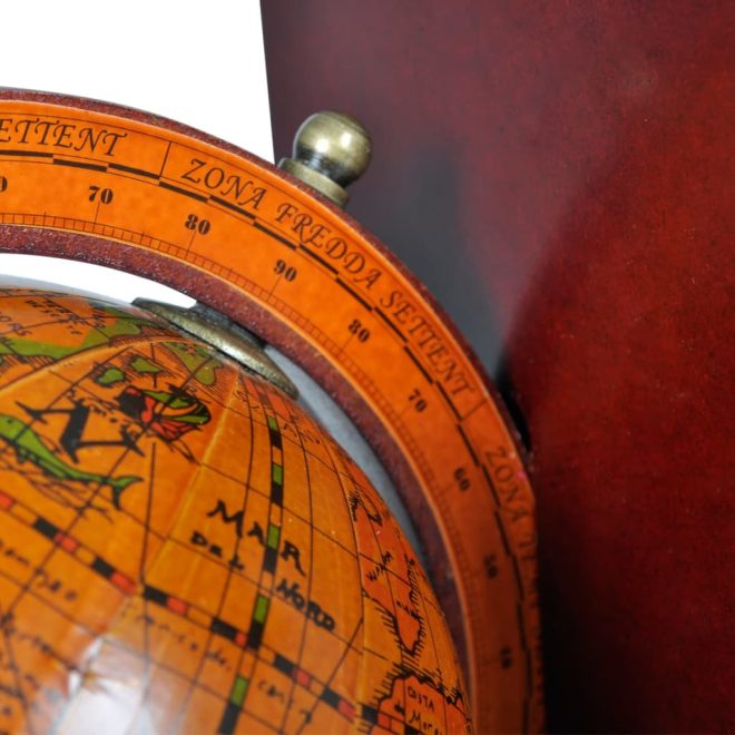 Bookstand World Map Globe Bookend Classic A Pair