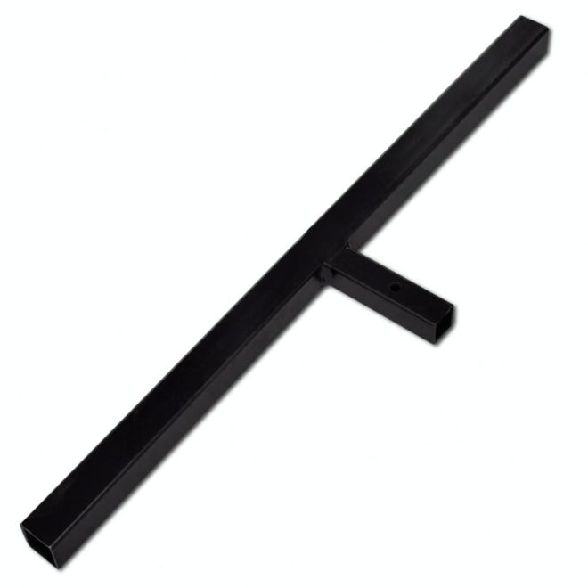 Ground Drill with Handle Auger Bit Double Spirals Steel Black – 80 mm