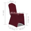 Chair Cover Stretch – Burgundy, 6