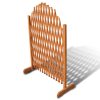 Trellis Fence Solid Wood 180×100 cm – Brown