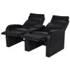 Hauppauge Recliner 2-seat Artificial Leather – Black