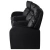 Heber Recliner 3-seat Artificial Leather – Black