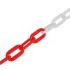 Chain Post Set with 10 m Plastic Chain – Red, 2